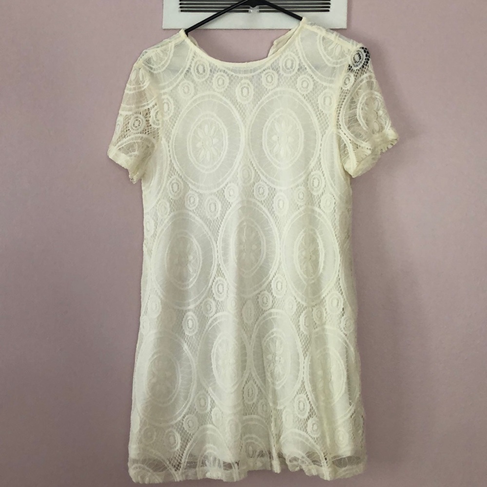 Cream lace dress